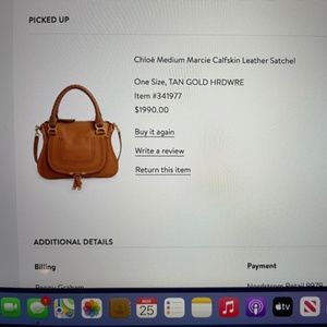 Chloe Medium Marcie Calfskin Leather Satchel